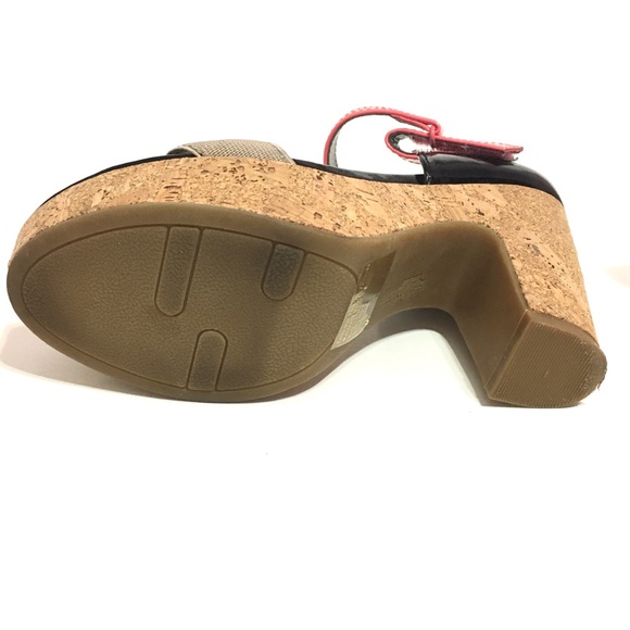 Fergalicious Women's Cork Wedge Sandal Size 6M - Picture 7 of 10